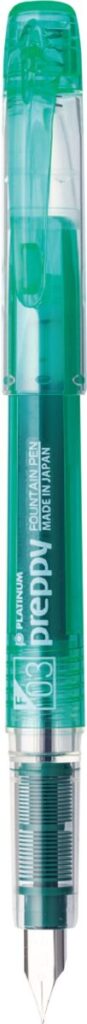 プラチナ万年筆プレピー グリーン軸（グリーンインク）公式画像