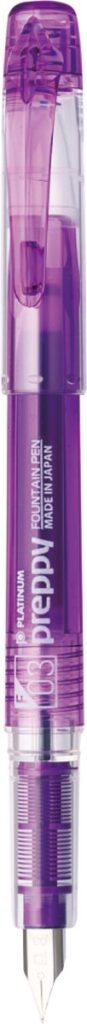 プラチナ万年筆プレピー バイオレット軸（バイオレットインク）公式画像