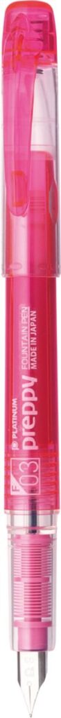 プラチナ万年筆プレピー ピンク軸（ピンクインク）公式画像
