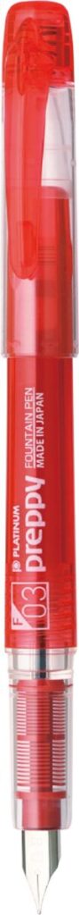 プラチナ万年筆プレピー レッド軸（レッドインク）公式画像