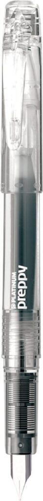 プラチナ万年筆プレピー クリスタル軸（透明ボディ・ブラックインク）公式画像