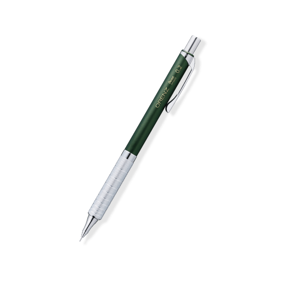 オレンズメタルグリップ ダークグリーン軸 0.2mmモデルの外観