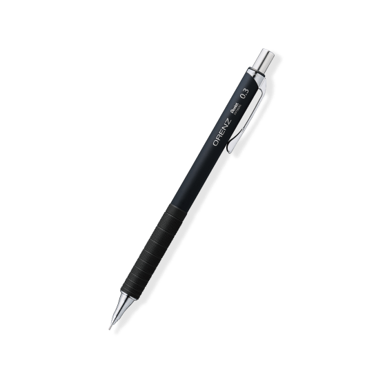 オレンズメタルグリップ ブラック軸 0.3mmモデルの外観