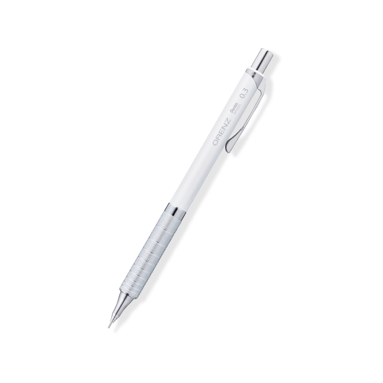 オレンズメタルグリップ ホワイト軸 0.3mmモデルの外観