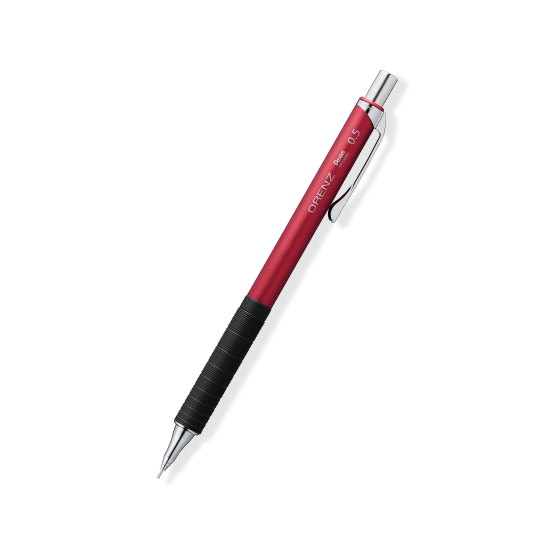 オレンズメタルグリップ レッド軸 0.5mmモデルの外観