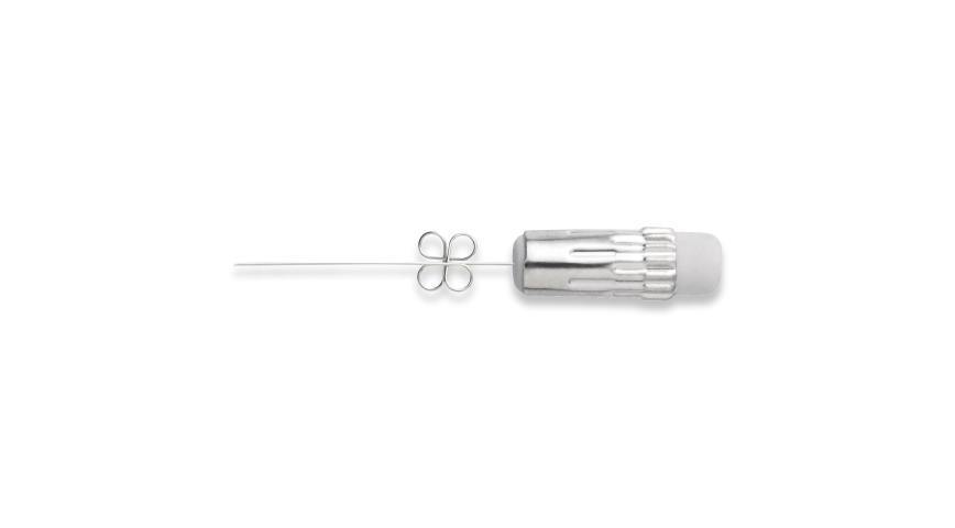 PPE-2型の替え消しゴム（クリーナーピン付き）。オレンズ メタルグリップの0.2mm芯に対応した高機能タイプ。